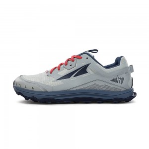 Zapatillas Trail Running Altra LONE PEAK 6 Hombre Gris Azul Marino | Chile-20456