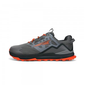 Zapatillas Trail Running Altra LONE PEAK ALL-WTHR LOW 2 Hombre Gris Naranjas | Chile-01985