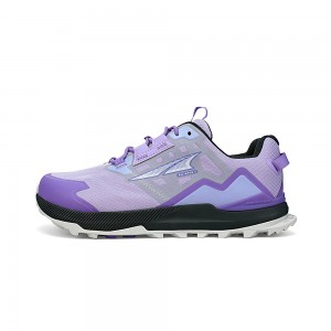 Zapatillas Trail Running Altra LONE PEAK ALL-WTHR LOW 2 Mujer Gris Moradas | Chile-46082