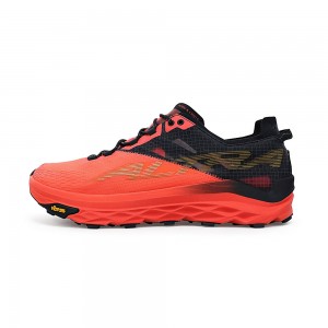 Zapatillas Trail Running Altra MONT BLANC Hombre Coral Negras | Chile-12036