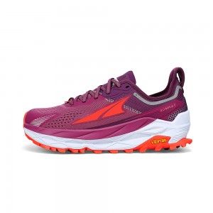 Zapatillas Trail Running Altra OLYMPUS 5 Mujer Moradas Naranjas | Chile-35807