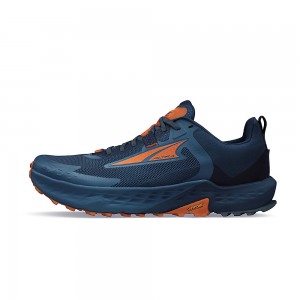 Zapatillas Trail Running Altra TIMP 5 Hombre Azules Naranjas | Chile-78562