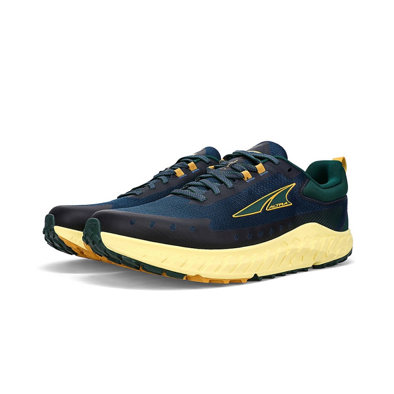 Zapatillas Running Altra OUTROAD 2 Hombre Azules Amarillo | Chile-67938