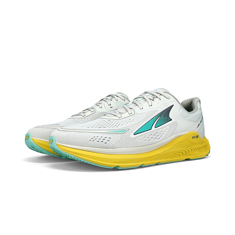 Zapatillas Running Altra PARADIGM 6 Hombre Gris Amarillo | Chile-10957