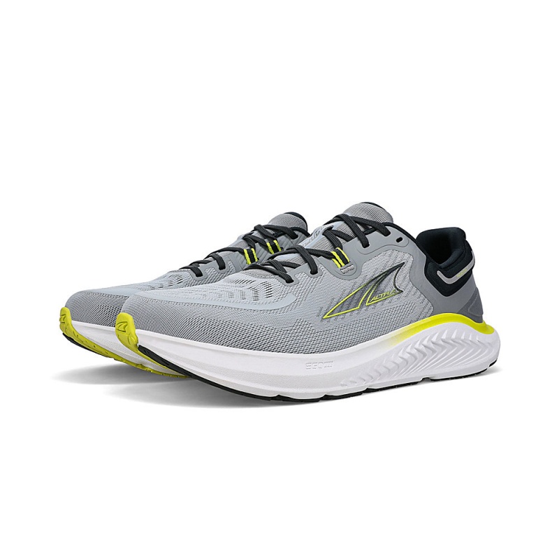 Zapatillas Running Altra PARADIGM 7 Hombre Gris Amarillo | Chile-64239