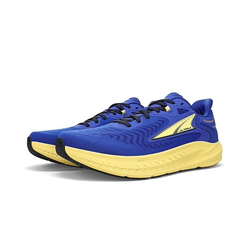 Zapatillas Running Altra TORIN 7 Hombre Azules Amarillo | Chile-30569