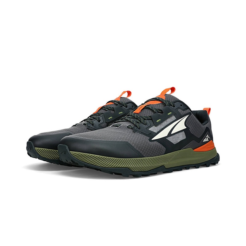 Zapatillas Trail Running Altra LONE PEAK 7 Hombre Negras Gris | Chile-89635