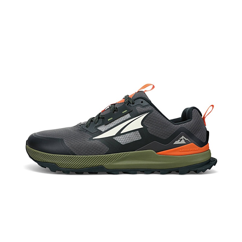 Zapatillas Trail Running Altra LONE PEAK 7 Hombre Negras Gris | Chile-89635