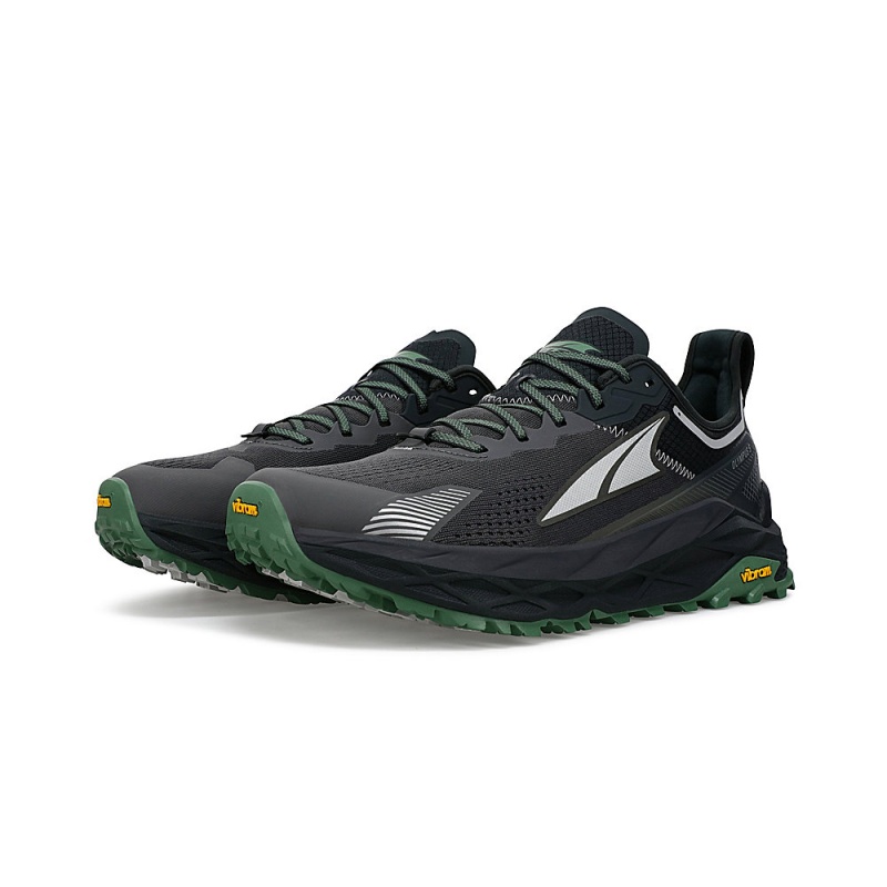 Zapatillas Trail Running Altra OLYMPUS 5 Hombre Negras Gris | Chile-71852