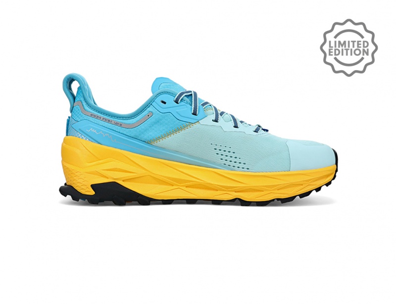 Zapatillas Trail Running Altra OLYMPUS 5 CHAMONIX Hombre Blancas Azules | Chile-53980