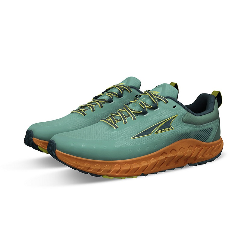 Zapatillas Trail Running Altra OUTROAD 2 Hombre Azules Naranjas | Chile-23170