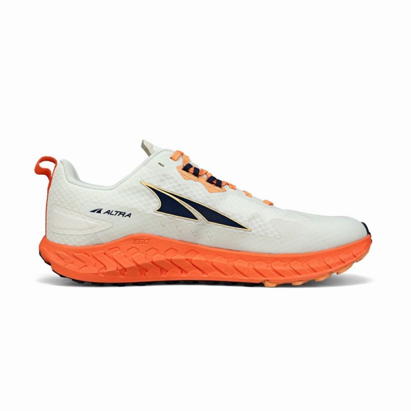 Zapatillas Trail Running Altra OUTROAD Hombre Blancas Naranjas | Chile-21739