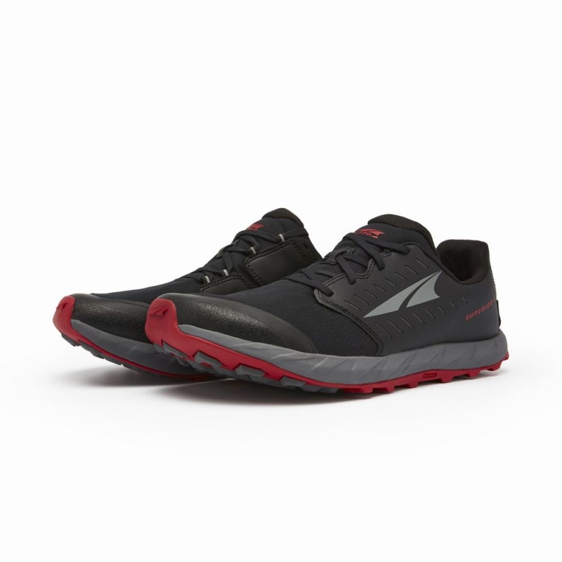 Zapatillas Trail Running Altra SUPERIOR 5 Hombre Negras Rojas | Chile-21304