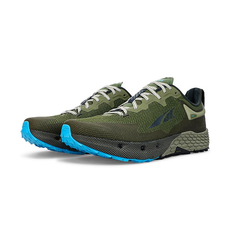 Zapatillas Trail Running Altra TIMP 4 Hombre Verde Oliva | Chile-53729